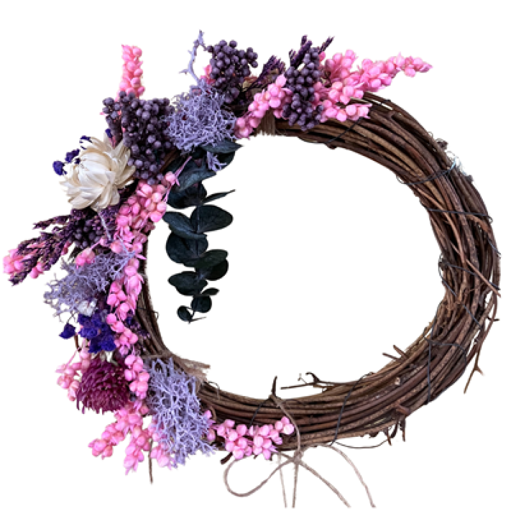 Pink Floral Arrangement | Long-lasting Flower Wreath